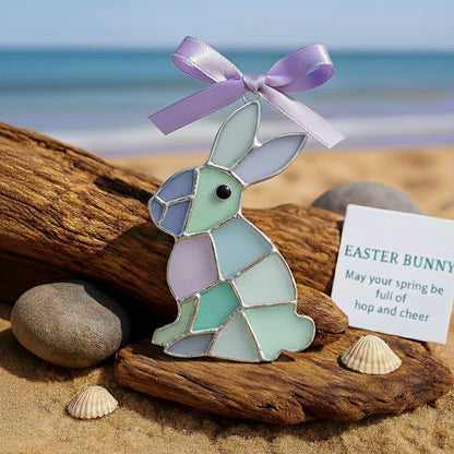 🐣🌊Easter Wire Wrapped Sea Glass Ornaments ✨Shaped by Nature & Crafted by Hand💝