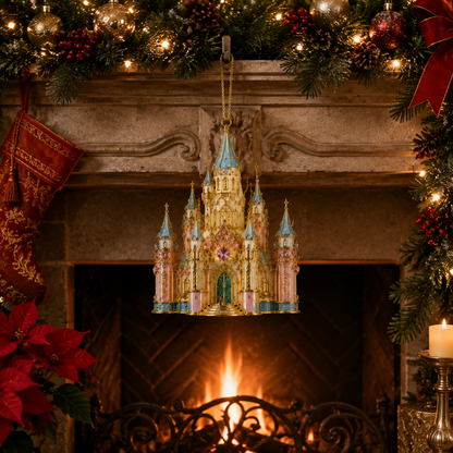 🔥Last 30pcs✨⏰ Limited anniversary edition✨49% OFF!🔥Crystal Castle Christmas Tree Ornament