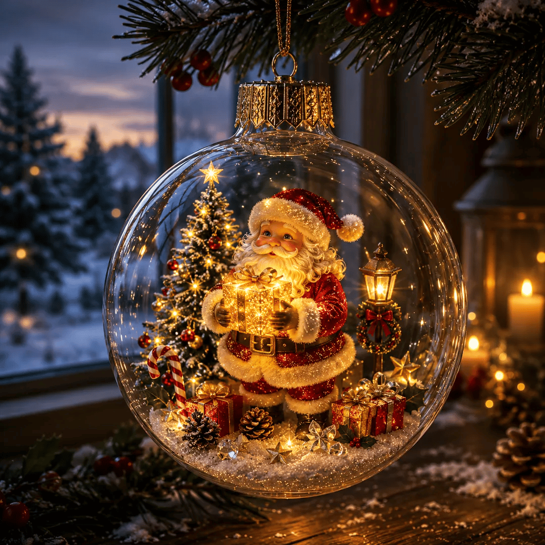🔥Limited time 69% OFF -✨ Christmas Magic Light-Up Ornament™ – Miniature Holiday Scene