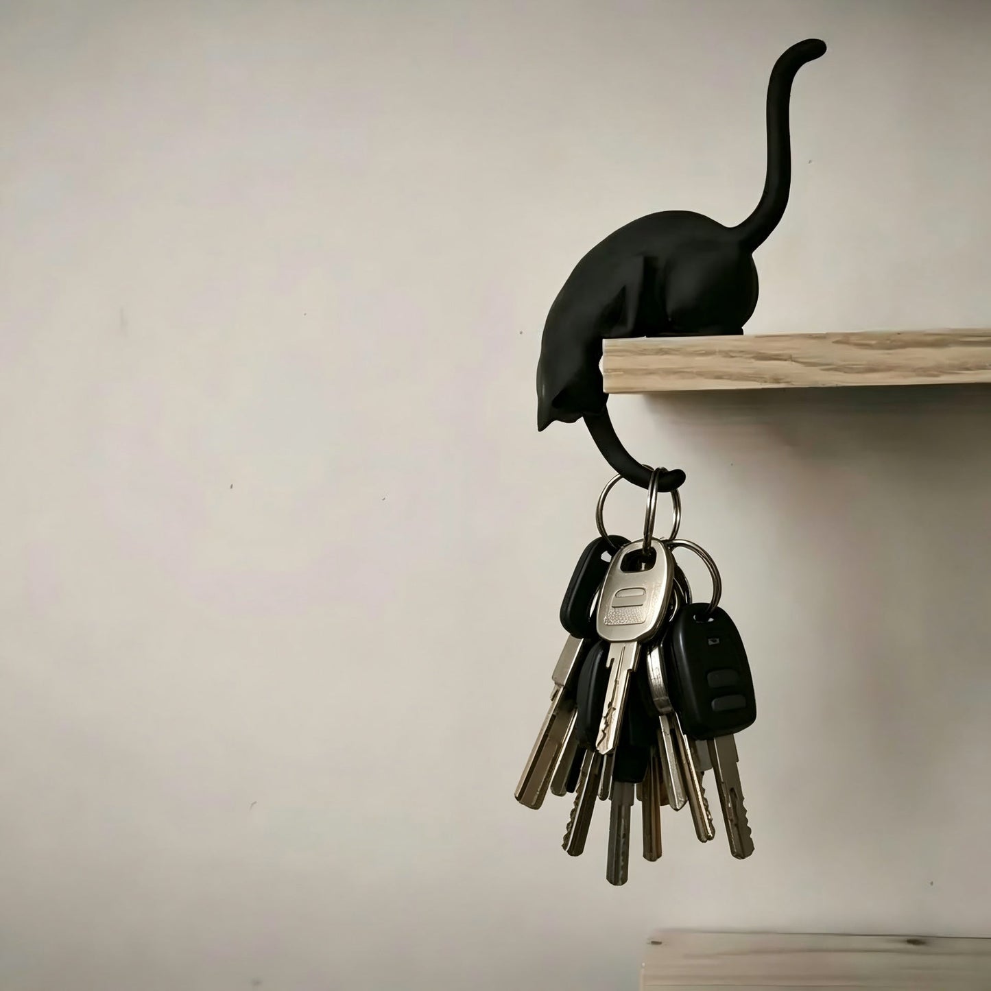 Cute Cat Hook Shelf Decor