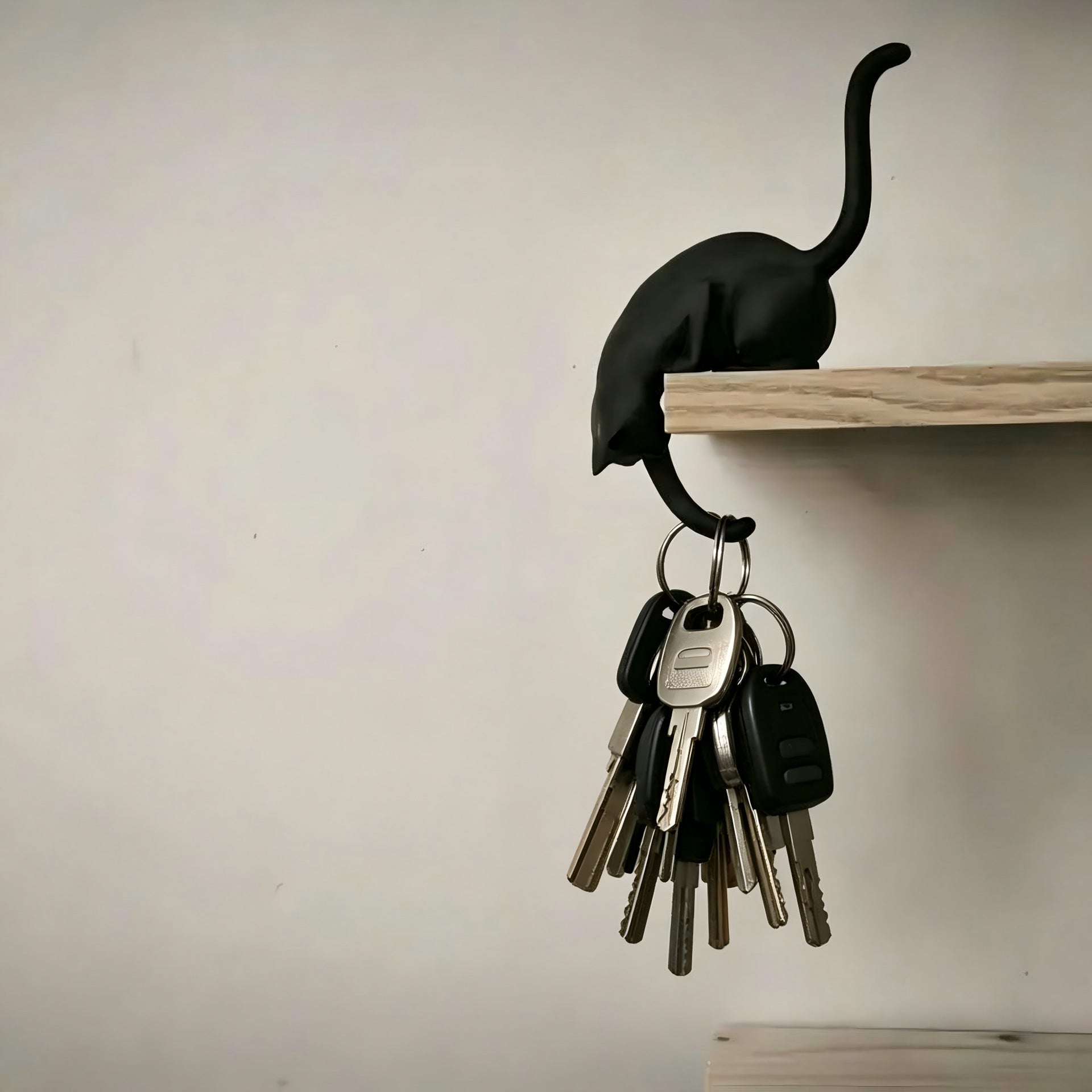 Cute Cat Hook Shelf Decor