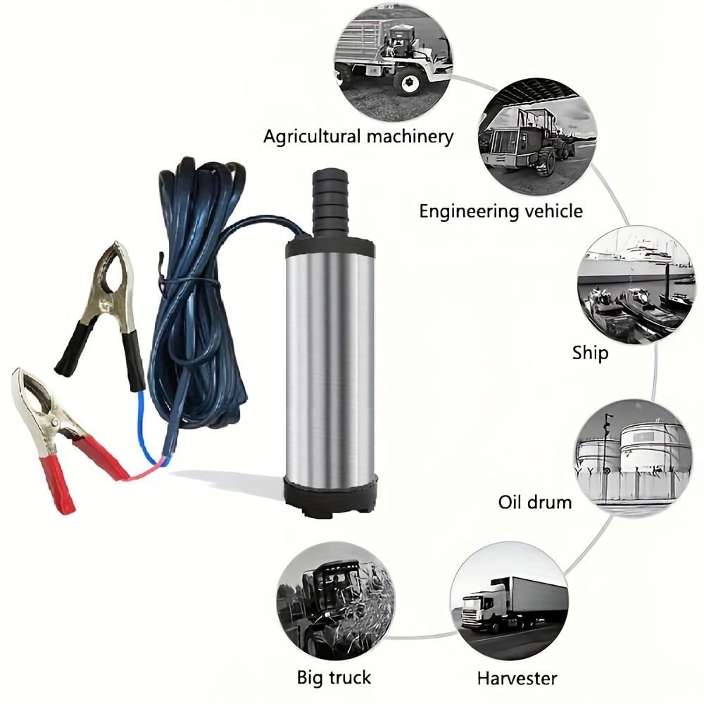 🔥Father's Day Sale 49% OFF🚜 DC 12V Portable Submersible Fuel Transfer Pump