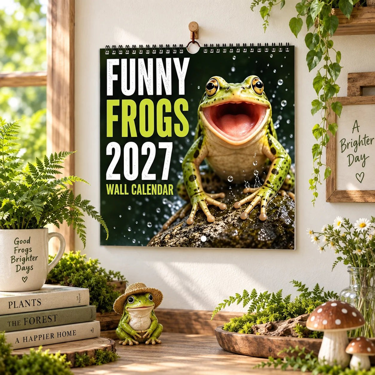 🔥HOT SALE🔥🐸 2027 Funny Frog Calendar – Perfect for Frog Lovers 📅 🍀