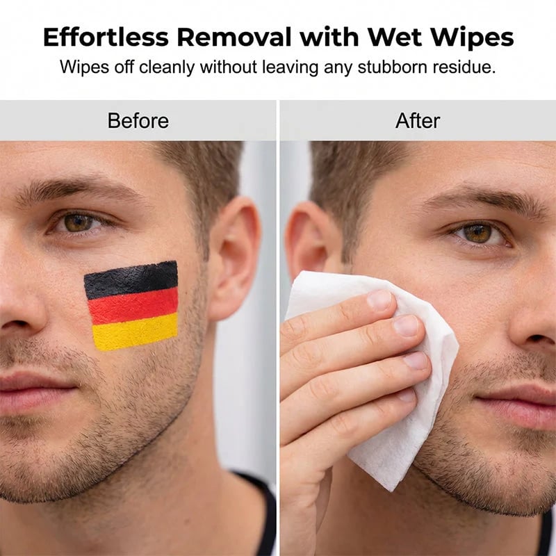 🔥LAST DAY 60% OFF - 🌈✨National Flag Face Paint Stick for Sports Fans