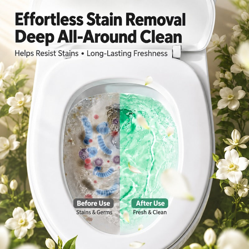 🚽✨ Toilet Tank Cleaning Blocks – Clean & Deodorize With Every Flush🍀