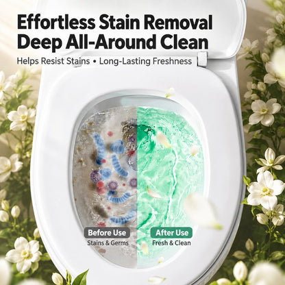 🚽✨ Toilet Tank Cleaning Blocks – Clean & Deodorize With Every Flush🍀