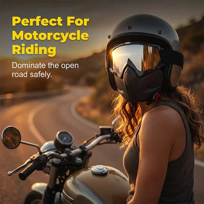 🔥LIMITED-TIME 50% OFF - Detachable Full Face Goggle Mask