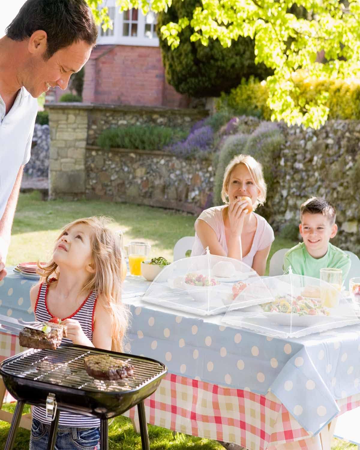 Large Food Cover,17"x17",White Nylon Covers,Pop-Up Umbrella Screen Tents,Patio Net for Outdoor Camping, Picnics, Parties,BBQ,Collapsible and Reusable
