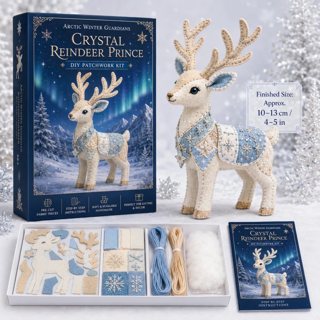 🏆Buy 2 Get 10%off &Free shipping🧵💙Arctic Winter Guardians DIY Patchwork Kit❄️
