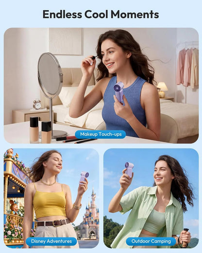 🥳2026 HOT SALE🥳💞50K+ SOLD!💨❄️ ! Turbo Handheld Fan – 16900 RPM, 6 speeds, LED display. 3000mAh battery, 10.7hrs cooling. Pocket‐sized power! 🌬️✨