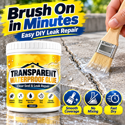 Transparent Waterproof Glue with Brush for Leak Repair🍀