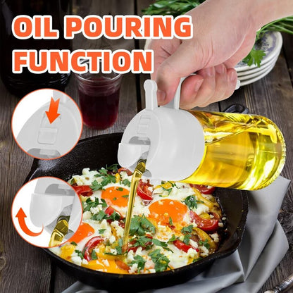 💕2 in 1 Glass Oil Sprayer & Dispenser