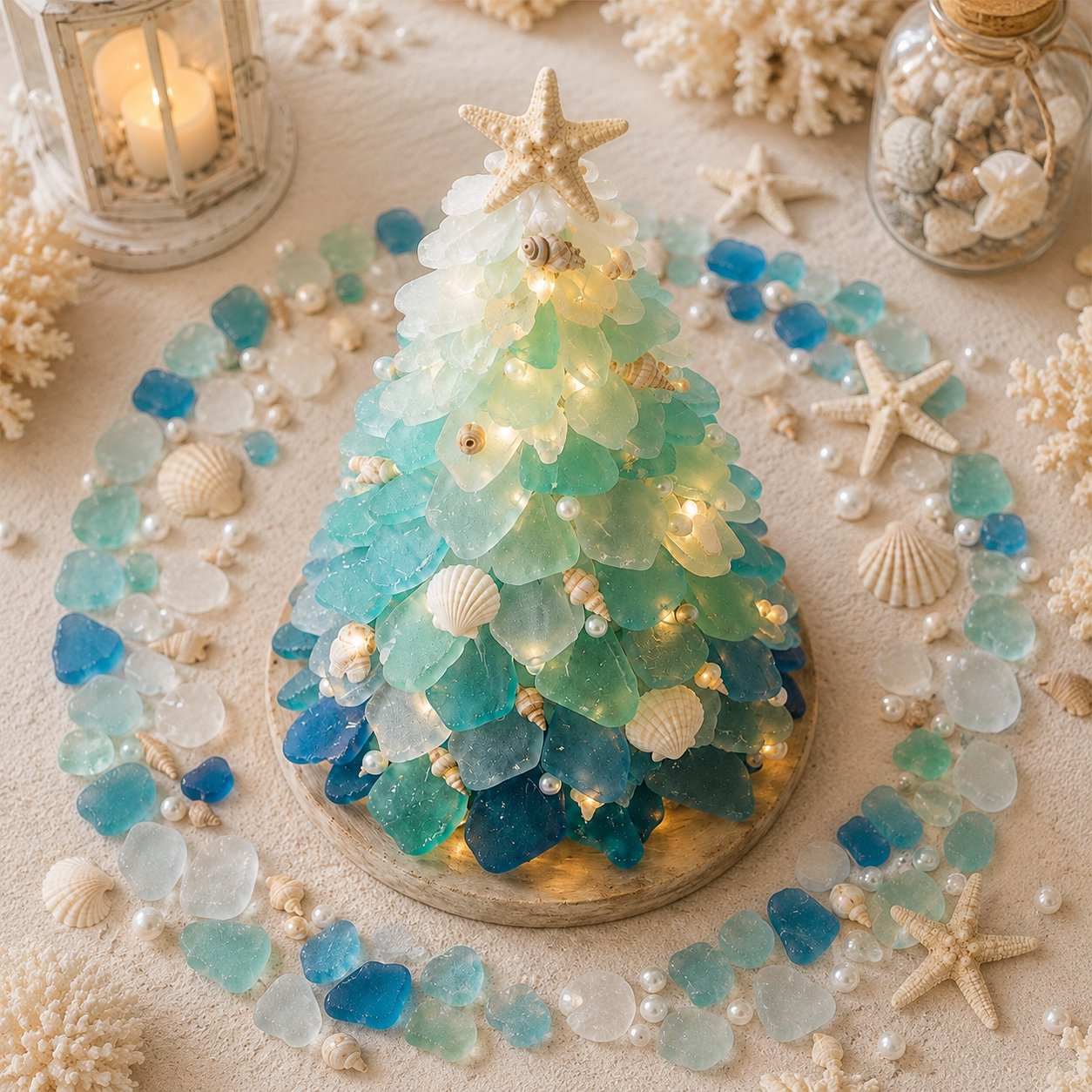 🌊🎄 DIY Sea Glass 3D Christmas Tree Kit