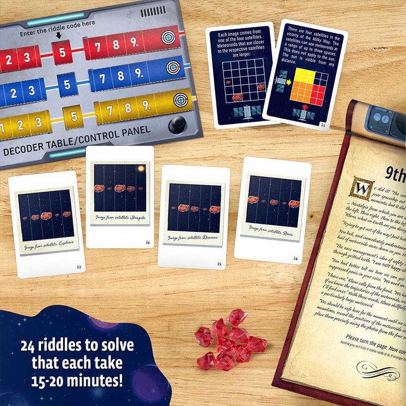 🎄⏱️Christmas Escape Room Advent Calendar – 24 Days of Space-Themed Riddles, Puzzles & Holiday Surprises(📦Buy 2 Free Shipping)
