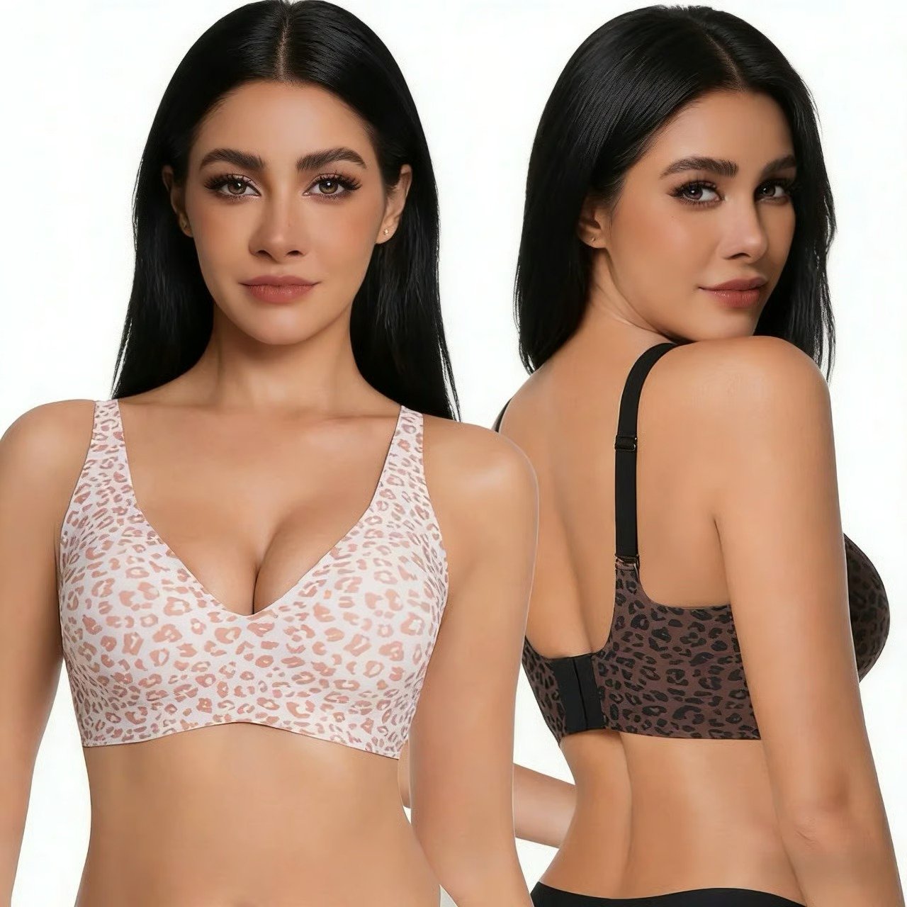 🔥NESLEMY Wireless Bra🔥 | Comfortable Push-Up, Seamless, Deep V for Daily Wear