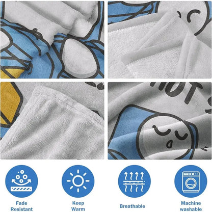 🔥Father’s Day 60% Off🔥Dad Is Not Sleeping Funny Flannel Blanket