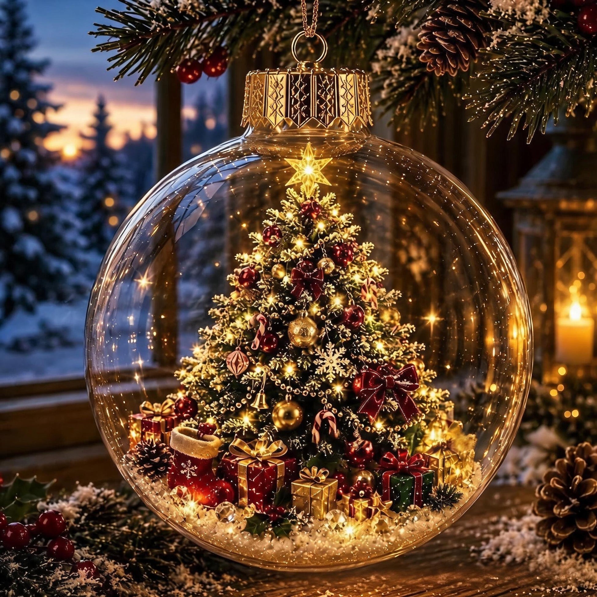 🔥 LAST DAY 49% OFF – 🎄Glowing Christmas Diorama Ornament | Mini Light-Up Holiday Scenes with Cozy Warm Glow & Ready-to-Hang Design ✨