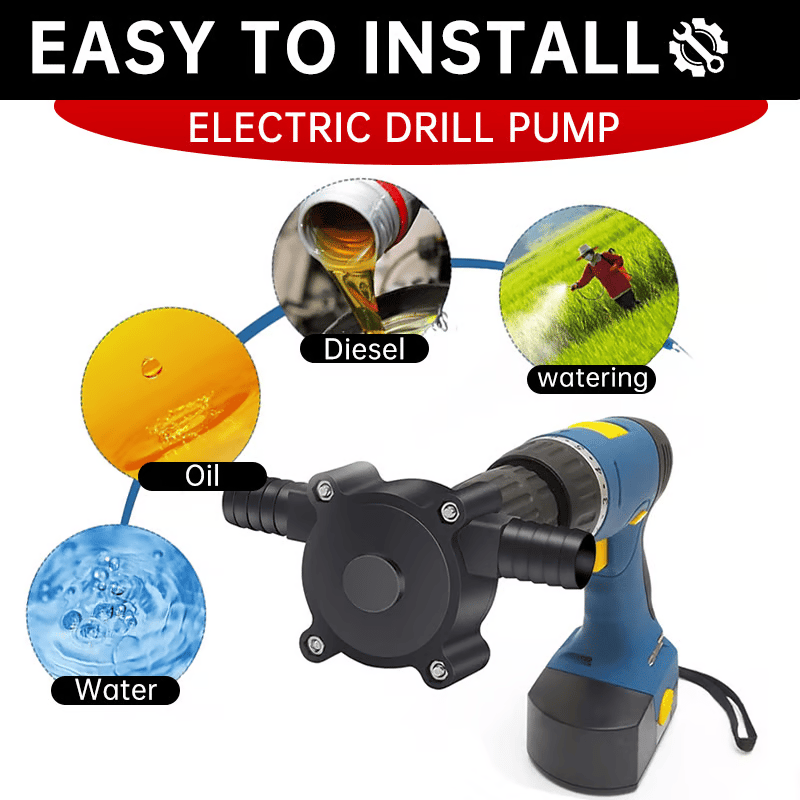 🔥 HOT SALE 49% OFF👨‍🌾🔥Portable Electric Drill Pump