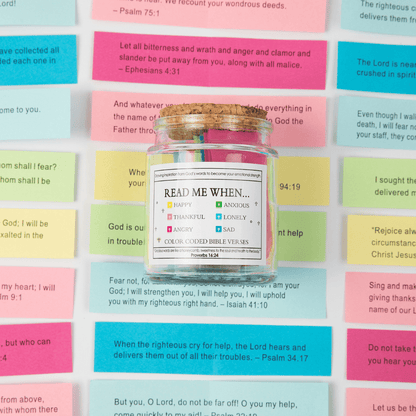 ✝️ Bible Verse Jar • Divine Encouragement for Every Moment ✨ Handmade 90 Day Bible Verses Jar