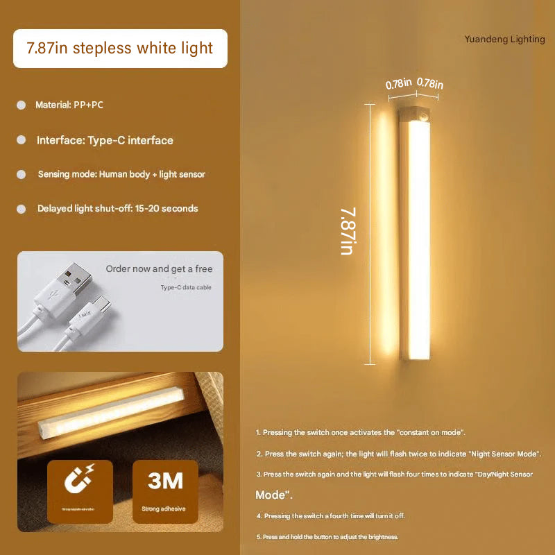 🔥Punch-free Smart Sensor Magnetic Rechargeable LED Lights