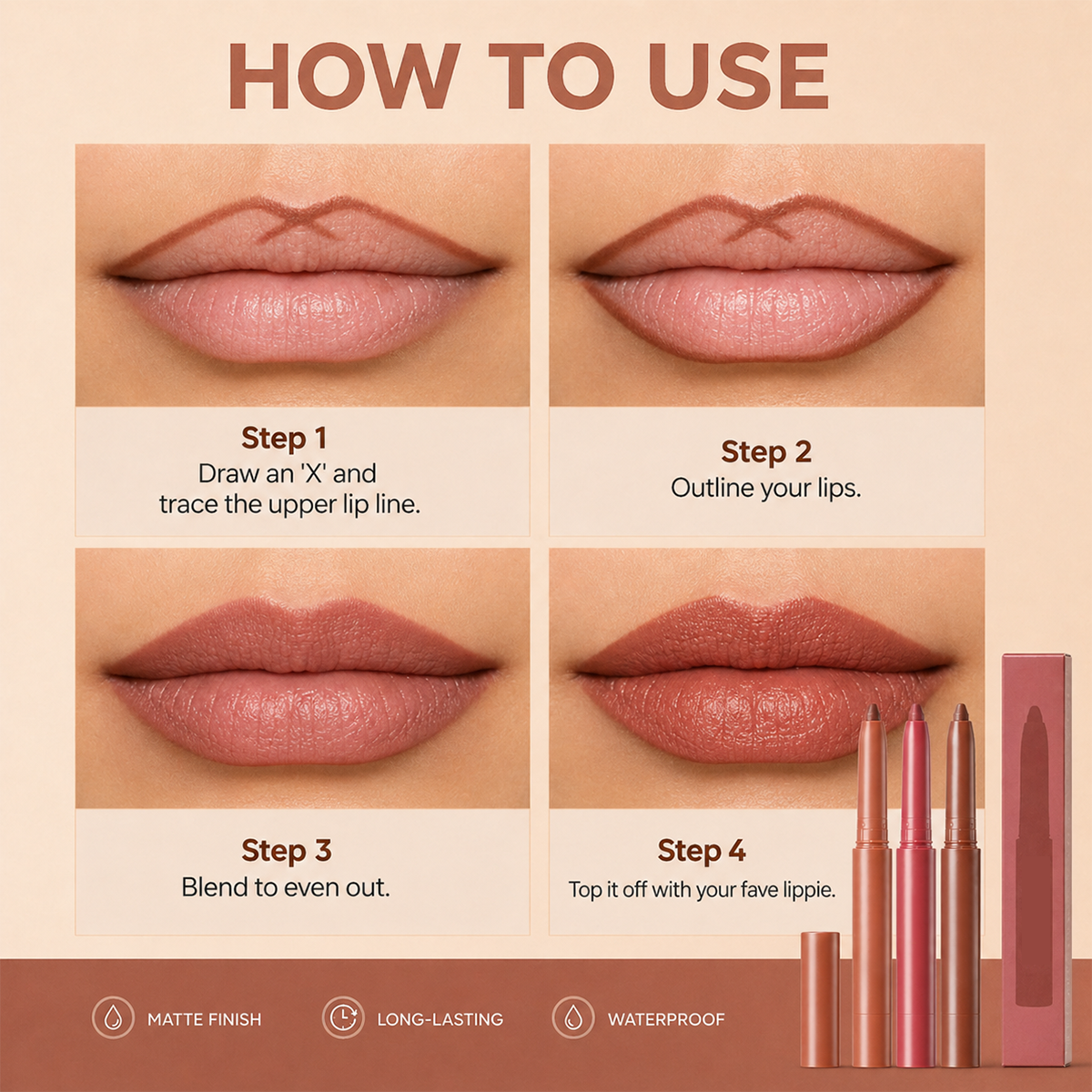 ✨Last Day 50% OFF💄Easy Glide Creamy Lip Liner🎨