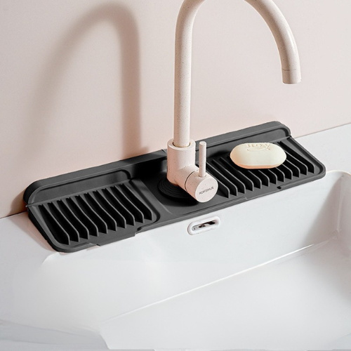 Silicone Faucet Splash Guard – Drip Mat for Sink & Basin