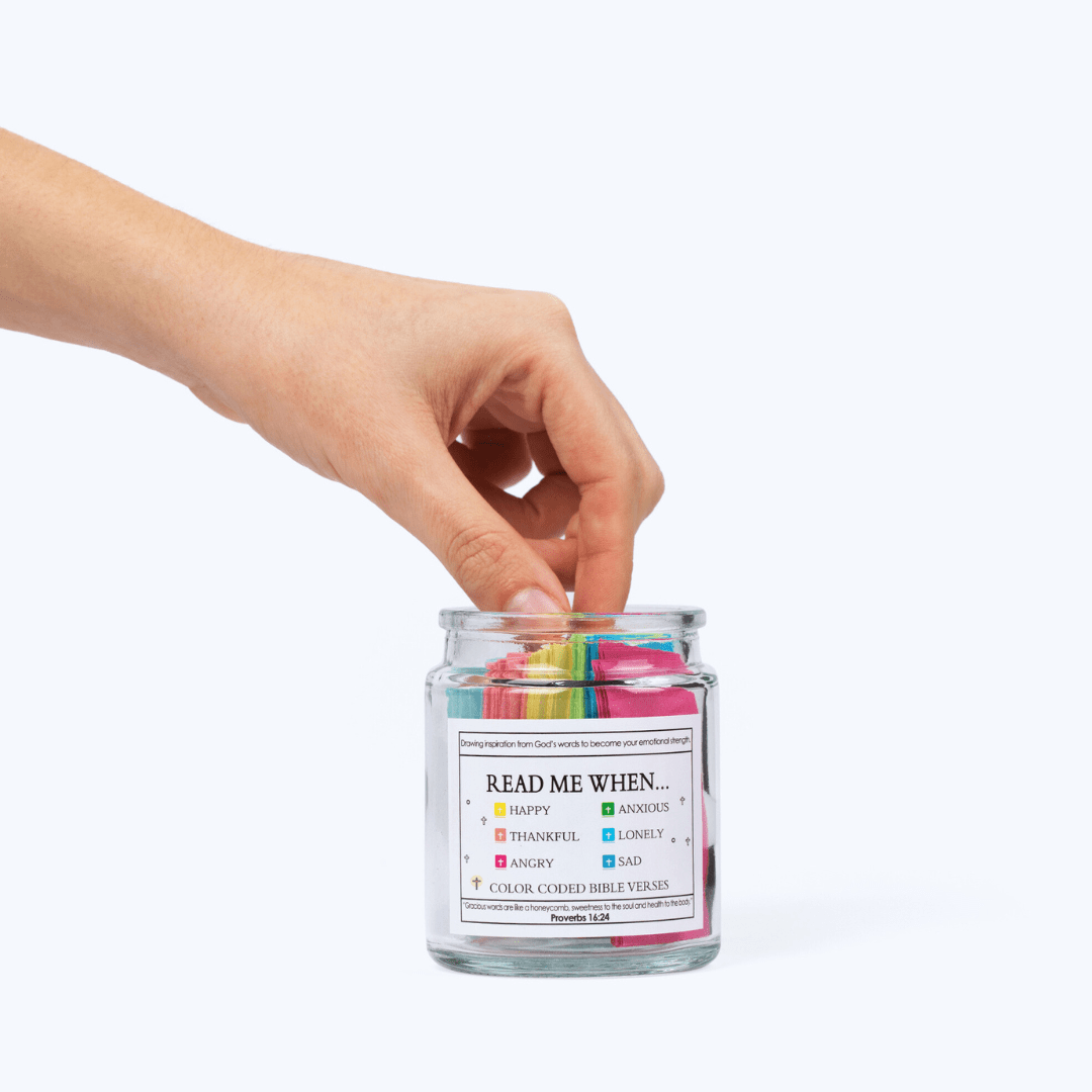 ✝️ Bible Verse Jar • Divine Encouragement for Every Moment ✨ Handmade 90 Day Bible Verses Jar