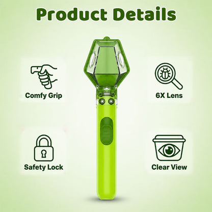 6x Magnification Bug Catcher & Viewer for Kids