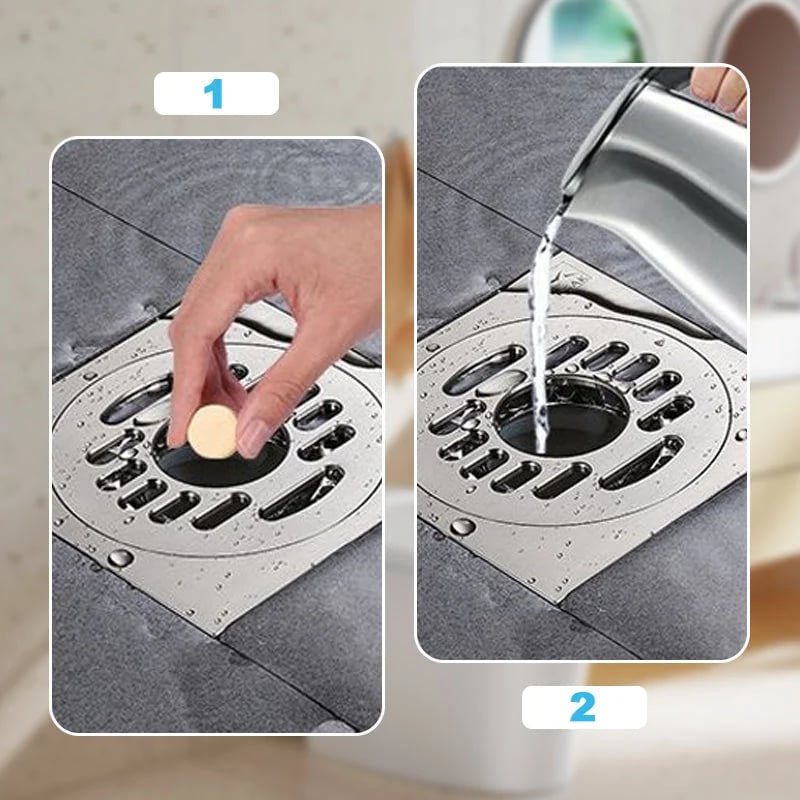 🔥HOT SALE🔥🔥49% OFF ❤️Powerful Cleaning Effervescent Tablets for Pipe, Fast Dissolve Hair Grease Clogs, Deodorizing Antibacterial Pipe Cleaner for Sink Toilet Floor Drain
