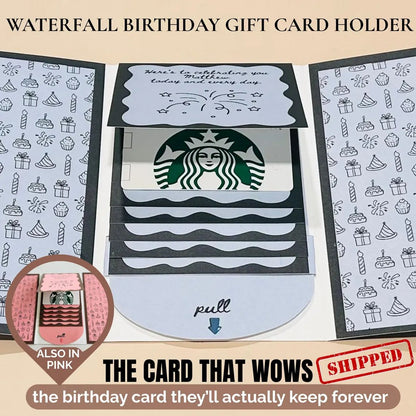 🎁LAST DAY 50% OFF - 🎂✨ Handmade Waterfall Birthday Gift Card Booklet💖