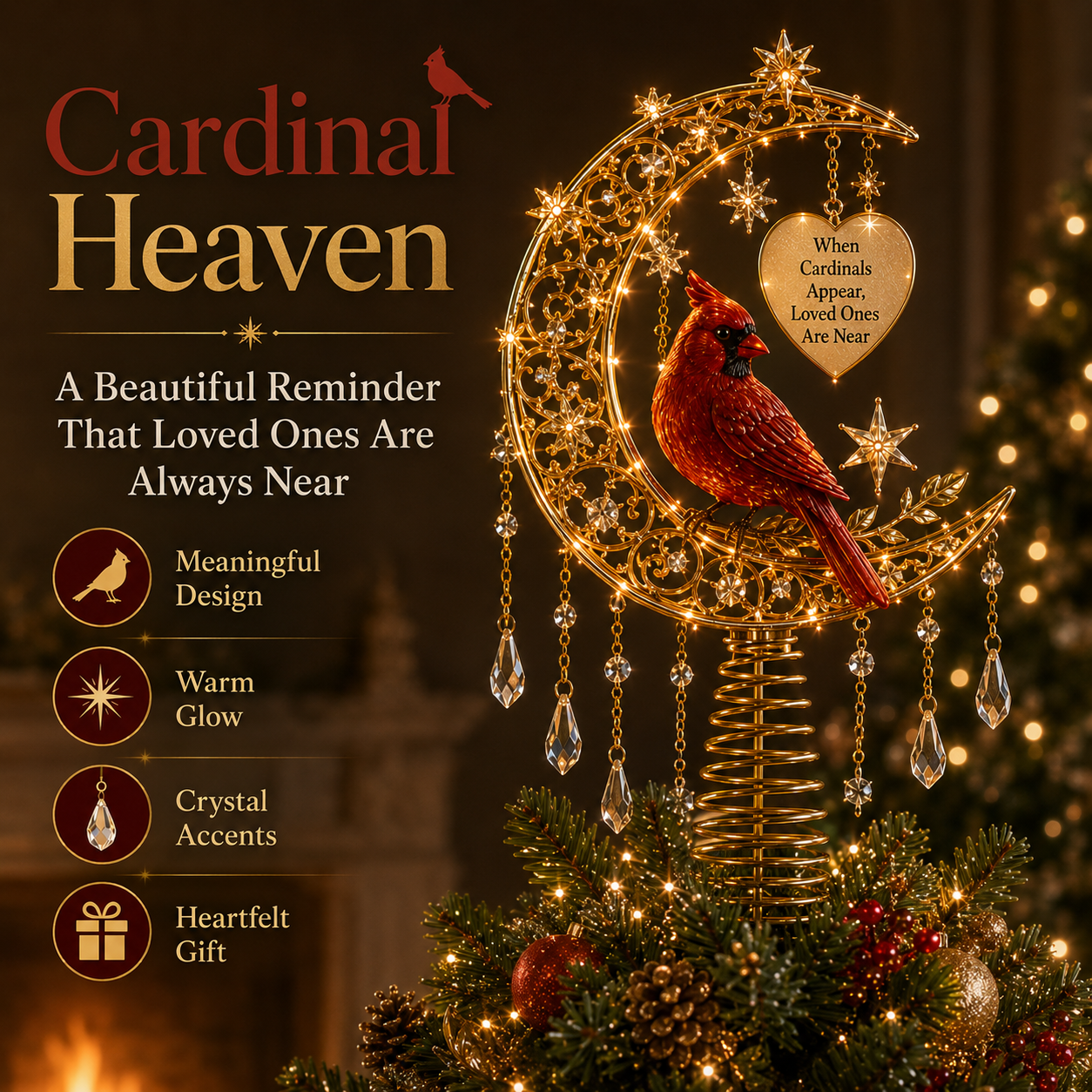 🎄Meaningful Christmas Tree Topper Collection™ – Lighted Holiday Keepsakes