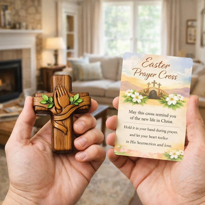 🔥Last Day SALE 50% OFF-✝️Handcrafted Pocket Prayer Wooden Cross