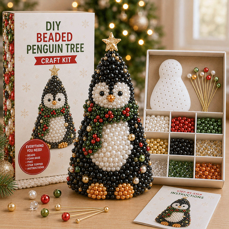 🐾 Animal-Themed Beaded Christmas Tree DIY Kit
