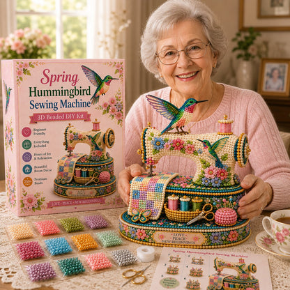 🌸Spring Hummingbird Sewing Machine 💗 3D Spring Limited Keepsake Edition