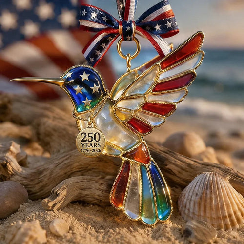 🔥Limited Time Sale 49% OFF✨America 250th Anniversary Patriotic Hummingbird Ornament