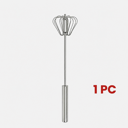 🥚SUMMER SALE 49% OFF☕Stainless Steel Hand-Push Rotary Whisk, Food-Grade Rust-Resistant Kitchen Utensil with Sturdy Riveted Construction.