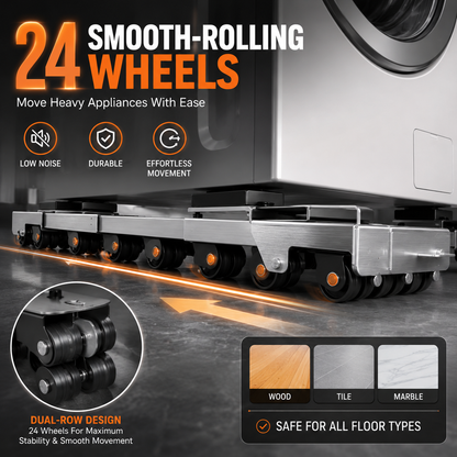🔥2-Pack Adjustable Telescopic Heavy Duty Metal Frame Appliance Moving Dolly