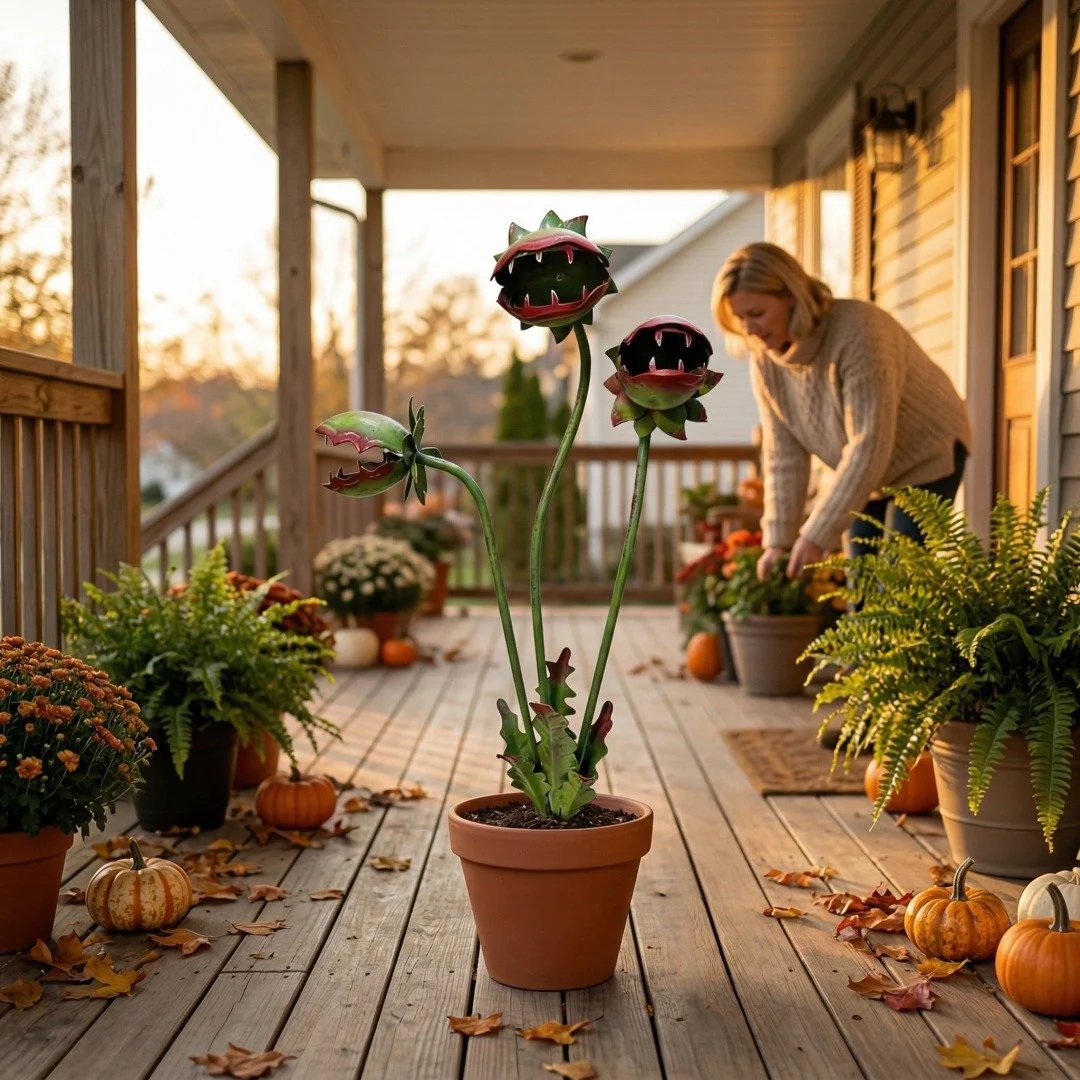 🎁Last Day Promotion 49% OFF🎋Handcrafted Outdoor Carnivorous Plant Decor – Unique Gardening Gift