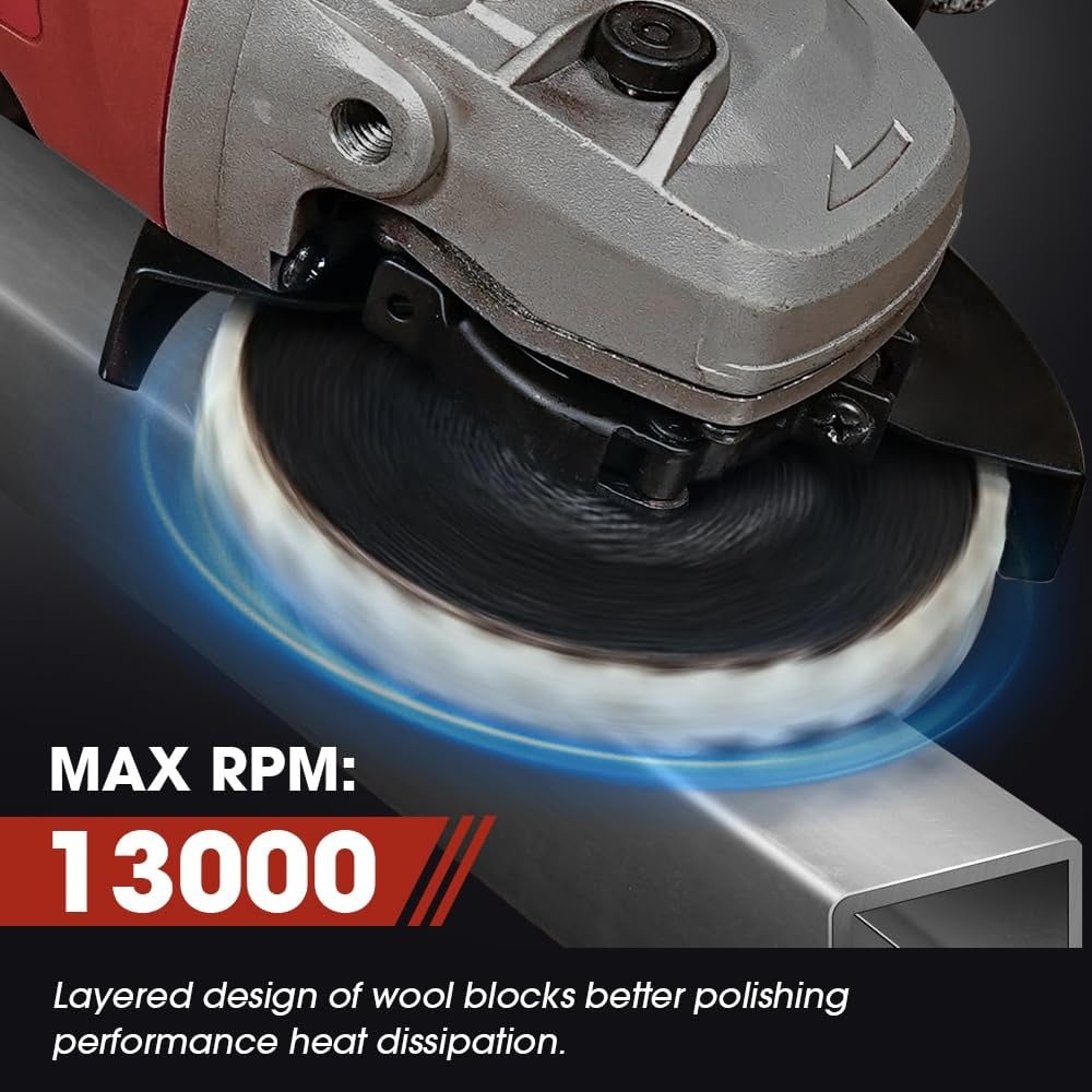 Premium Wool Felt Polishing Flap Disc for Angle Grinders – Effortless Mirror Finish