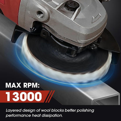 Premium Wool Felt Polishing Flap Disc for Angle Grinders – Effortless Mirror Finish