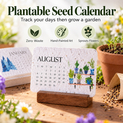 🌱Eco-Friendly Plantable “Timeless” Seed Calendar 2027🍀