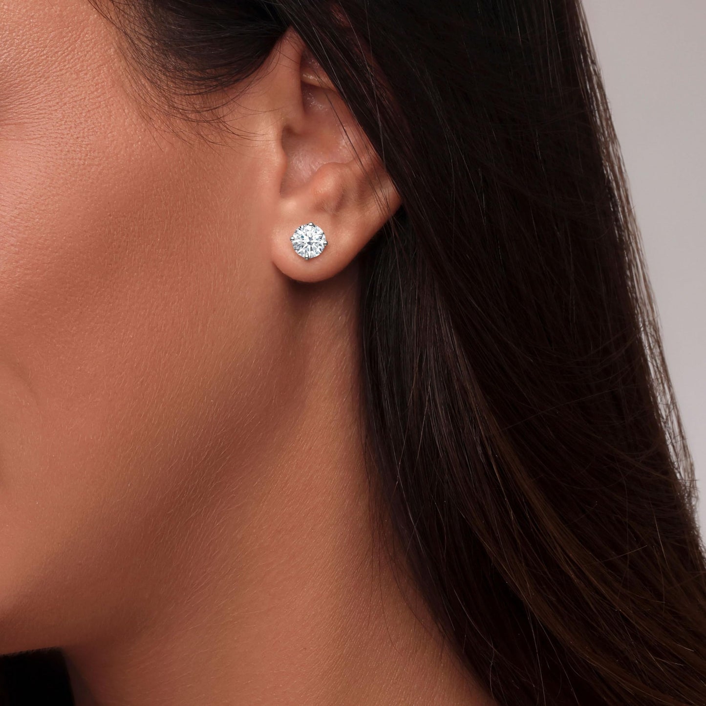 🔥2026 Hot Sale !🔥925 Silver Classic 4-Prong Moissanite Earrings
