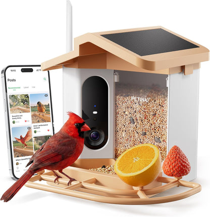 🐦 66% OFF — Smart Bird Feeder with 1080P Camera Solar Powered, AI Identify Bird Species