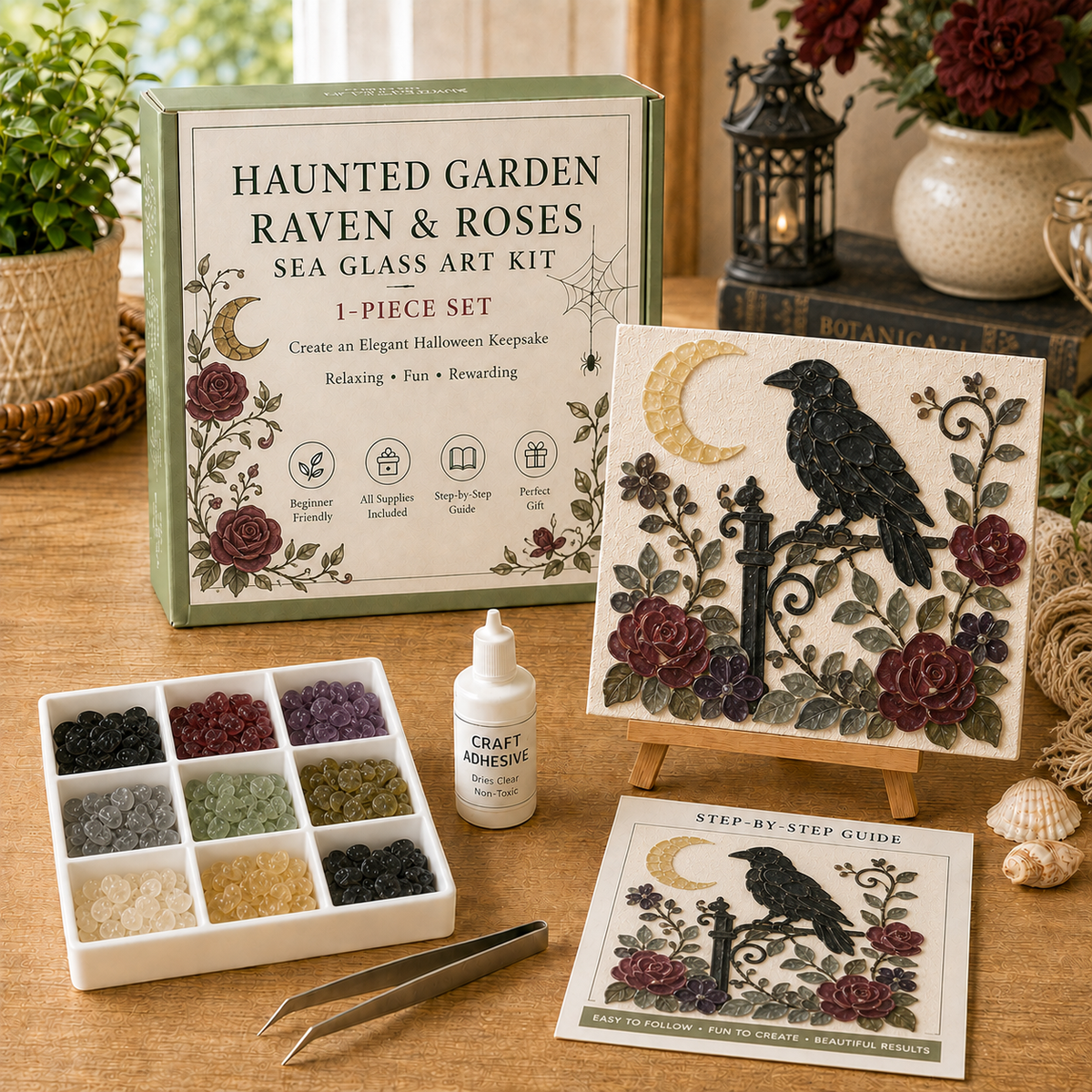 💥 Last Day 49% OFF – 🎃Halloween Sea Glass Art Kit
