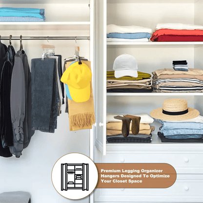 🔥Last Day 49%OFF🔥Closet Organizer with 10 Clips - Space Saving Hanging Closet Organizer