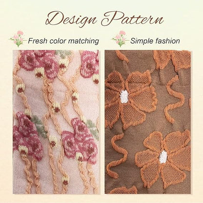 🌸 Vintage Floral Socks – 50% OFF Today Only! ✨