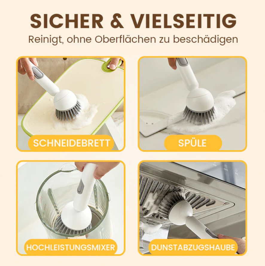 ✨ Spin Cleaning Brush with Soap Dispenser – Effortless Deep Cleaning!