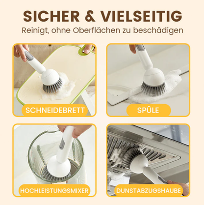 ✨ Spin Cleaning Brush with Soap Dispenser – Effortless Deep Cleaning!