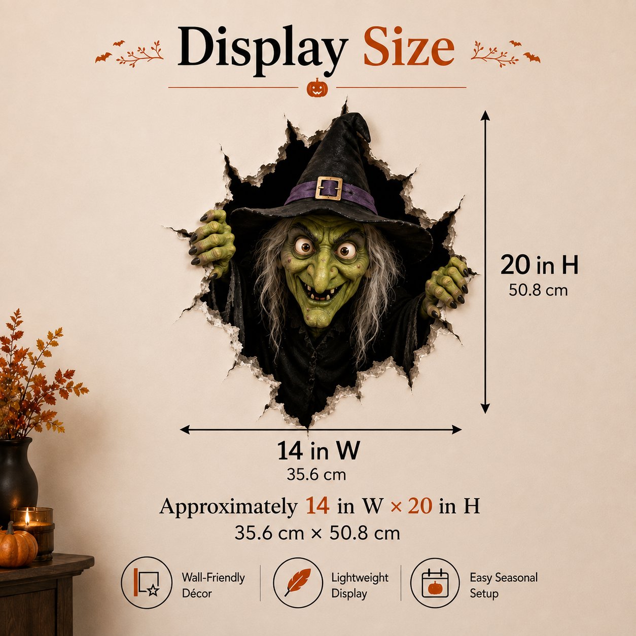 🔥Last Day 50% OFF-Halloween Break-In 3D Wall Decals