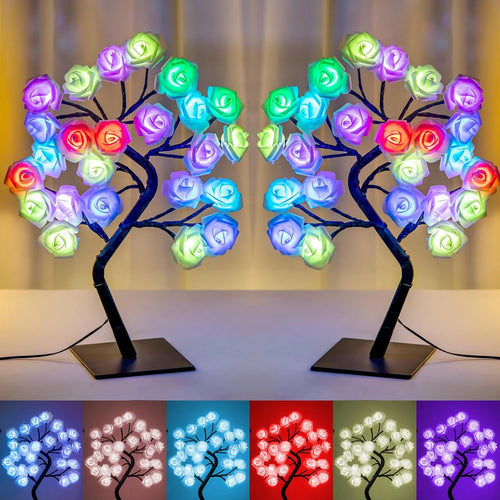 💖🎁2026 Mother's Day Gifts 50% Off-18 Colors Rose Tree Lamp